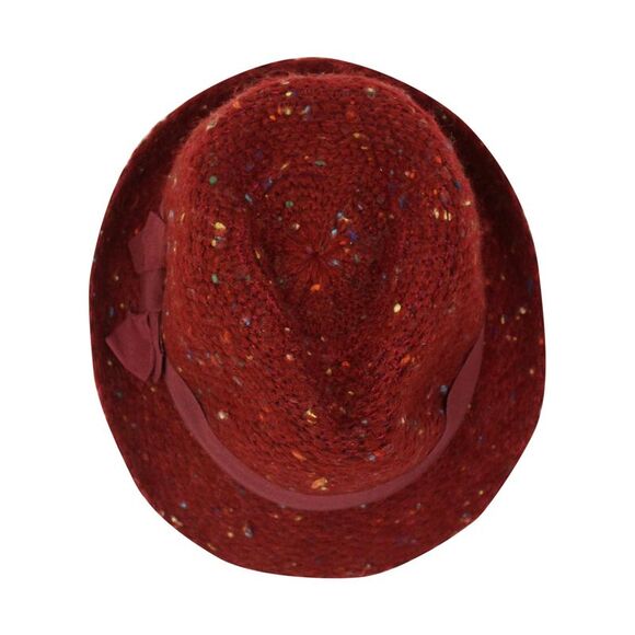 Multicolor Fleck Warm Knit Fedora Trilby Hat - Picture 8 of 8